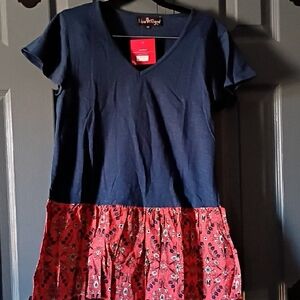 Liza Byrd Navy and Red Kids Dress